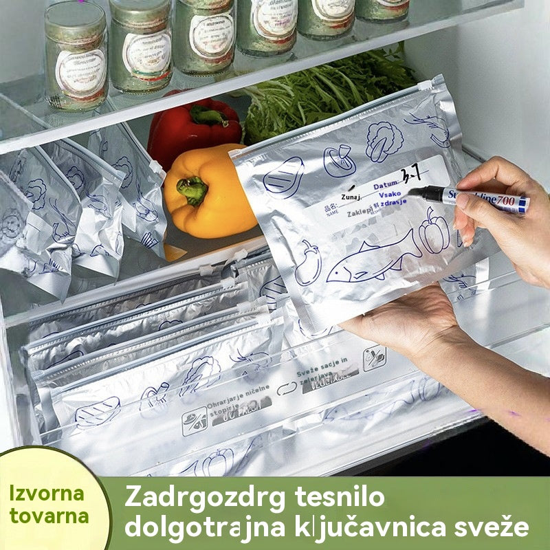 🔥🔥Skupaj 30 antibakterijskih vrečk iz aluminijaste folije, izjemno enostavnih za uporabo, za ohranjanje svežine.