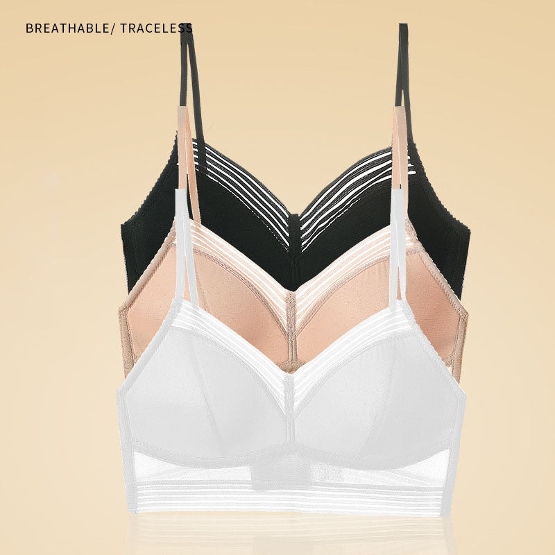 🌸【S-3XL】Ženski čipkasti ultra tanek modrček v obliki črke U z odprtim hrbtom