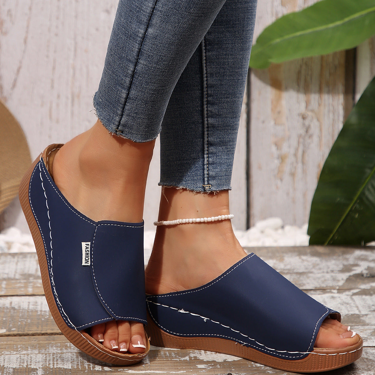 š„š”ć36~43ć Sandale din piele naturalÄ pentru femei la modÄ 2025, cu talpÄ moale Či talpÄ groasÄ