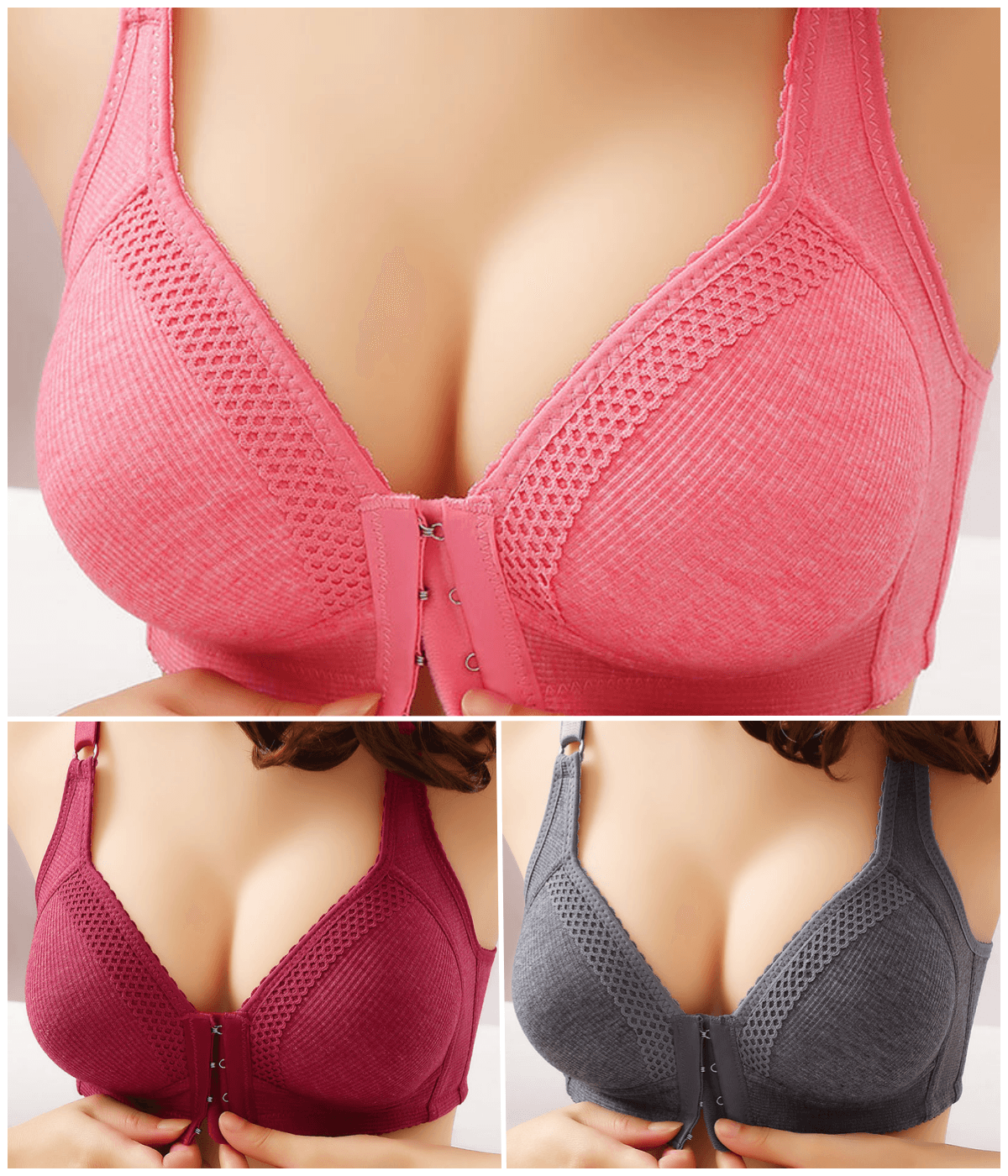 š„ć3-PackćVisokokakovosten brezÅ”iven nedrÄek push-up, moden, seksi in nedrseÄ