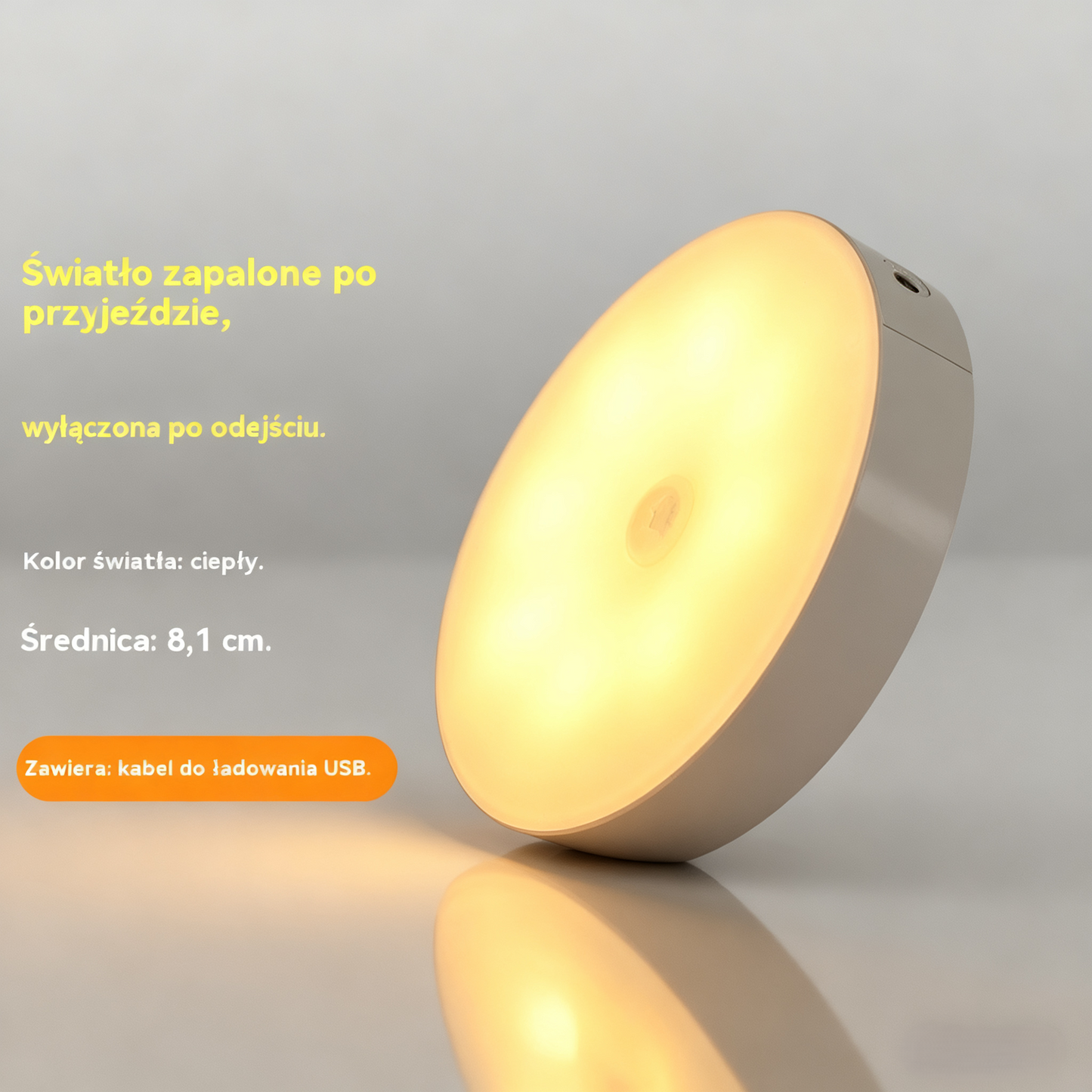 🏡💡Inteligentne światło LED wykrywające ruchy ciała człowieka, łatwe do ładowania i praktyczne