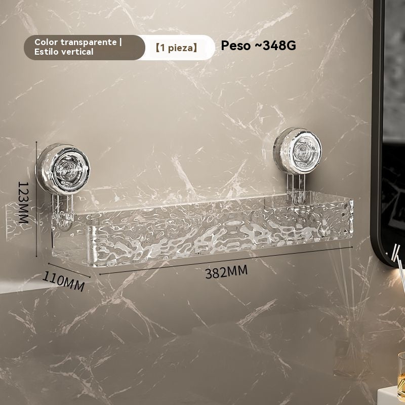 🍽️🧺🔥Kupite enega, enega dobite brezplačno🔥 Stojalo za shranjevanje s priseski brez luknjačev, elegantno valovito stojalo za odtoke, primerno za kuhinjo in kopalnico