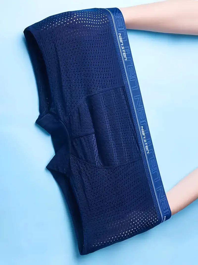 【6/12 kosov】 Moško spodnje perilo iz ledene svile, 🔥 antibakterijsko, zračno, absorbira znoj