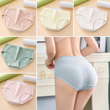 💞🔥Ropa interior de algodón puro de talle alto para mujer, cómoda y antibacteriana【35-100 kg】