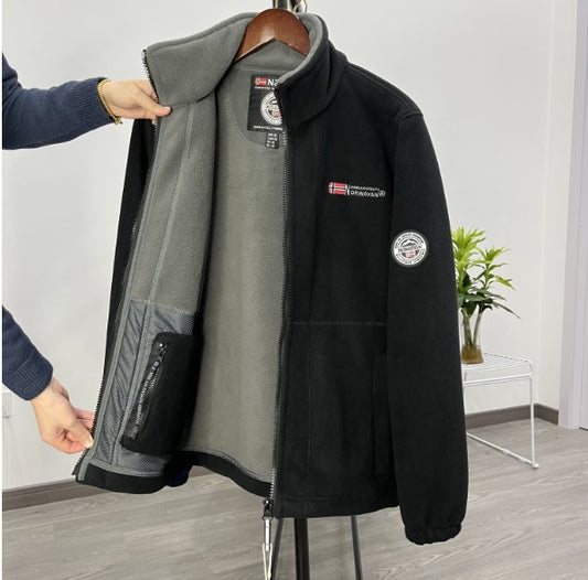 🎁🌞【S-3XL】 Moška Flis Jopica – Popolna Kombinacija Stila, Udobja in Topline za Vse Pogoje