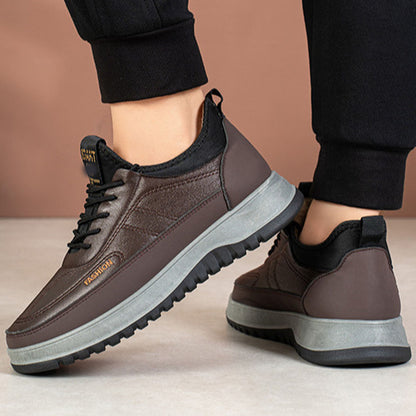 🔥2025 Muške zimske ležerne sportske cipele, plišane i tople cipele s vezicama