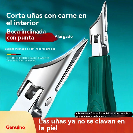 🔥🔥 Cortaúñas antisalpicaduras con borde inclinado de 25° (juego de 3 piezas)