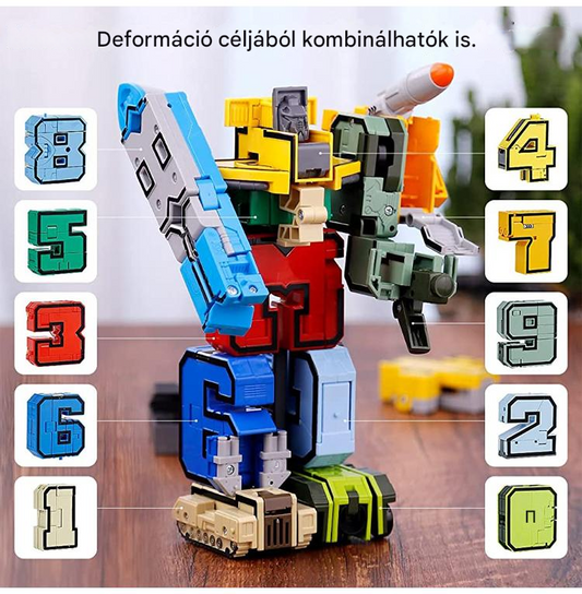🔥【Legnépszerűbb】🧒Digitális átalakító robotjáték gyerekeknek