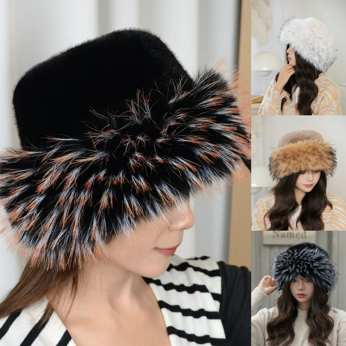 🔥2025 Jesień/Zima Nowa Elegancka Gruba Ciepła Czapka