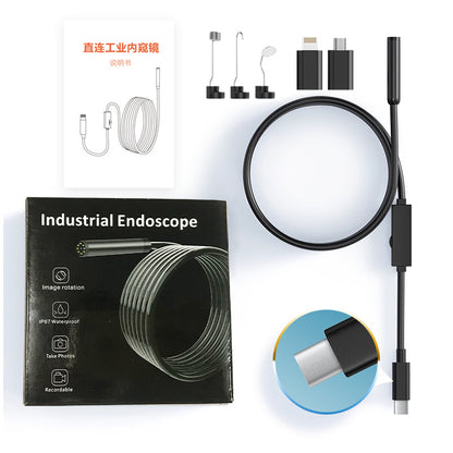 ✨🔧 【Omejen 50% popust】Nov industrijski endoskop, združljiv z Apple in Android z vmesnikom Type-C, dvojno visokoločljivostno zasnovo leč in neposredno povezavo s pametnim telefonom.