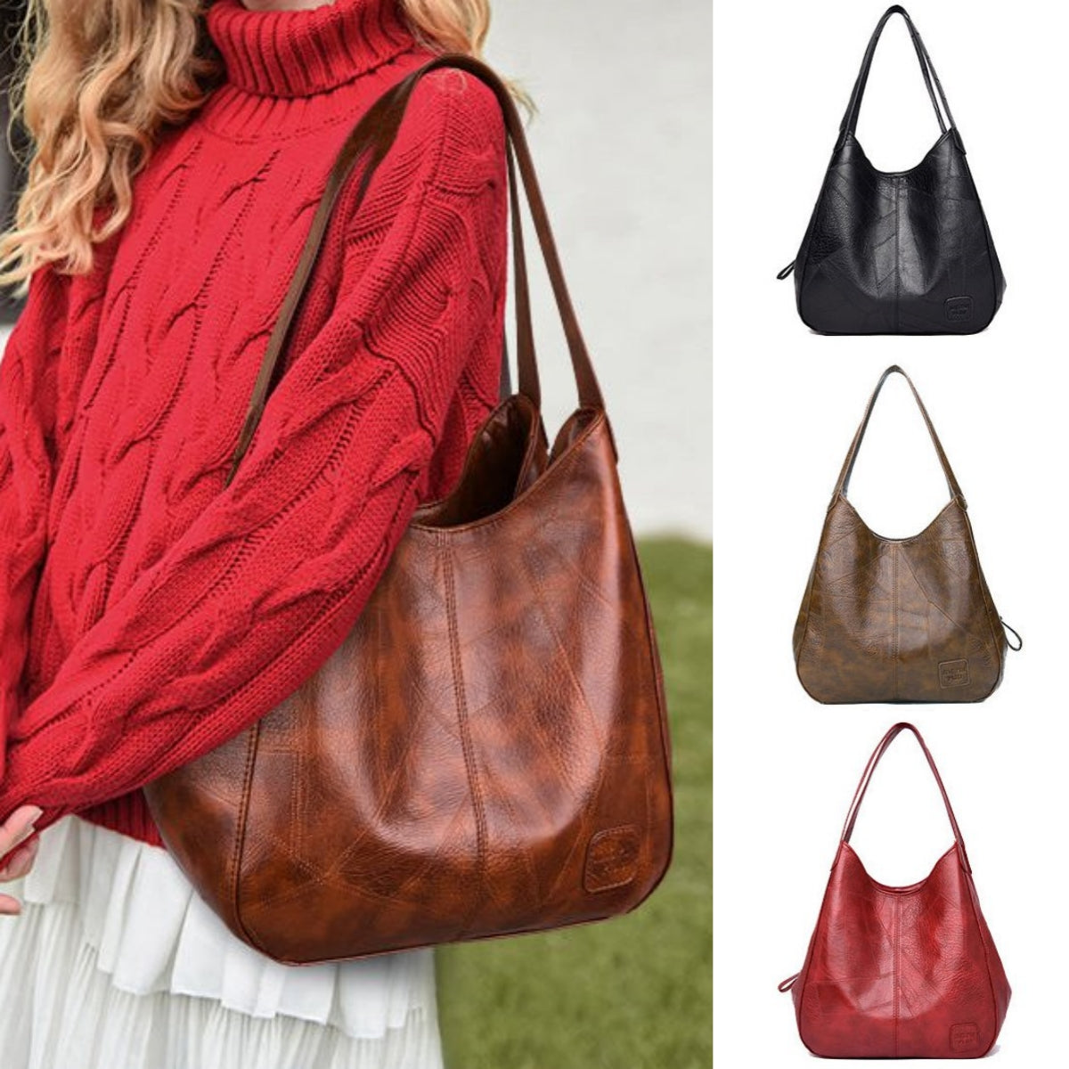 💖👜💖Nová velkokapacitní kabelka přes rameno z měkké kůže - všestranná módní dámská kabelka