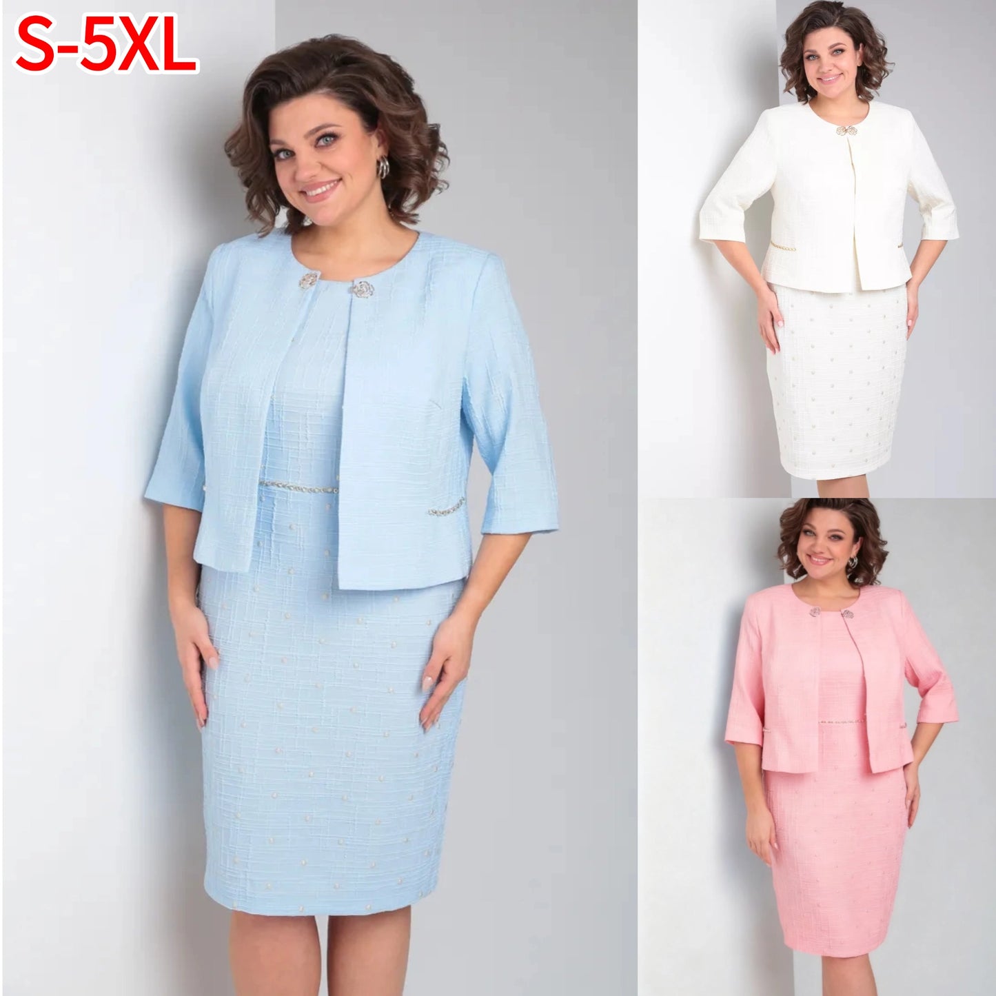 【S~5XL】Nowa elegancka sukienka, prosta i uniwersalna