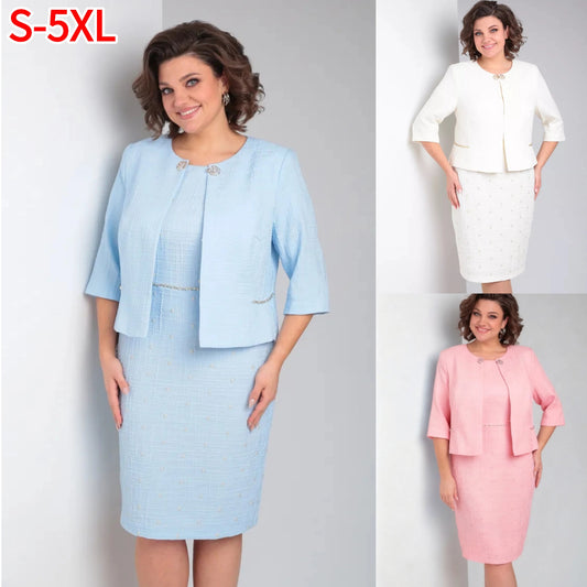 【S~5XL】Nowa elegancka sukienka, prosta i uniwersalna