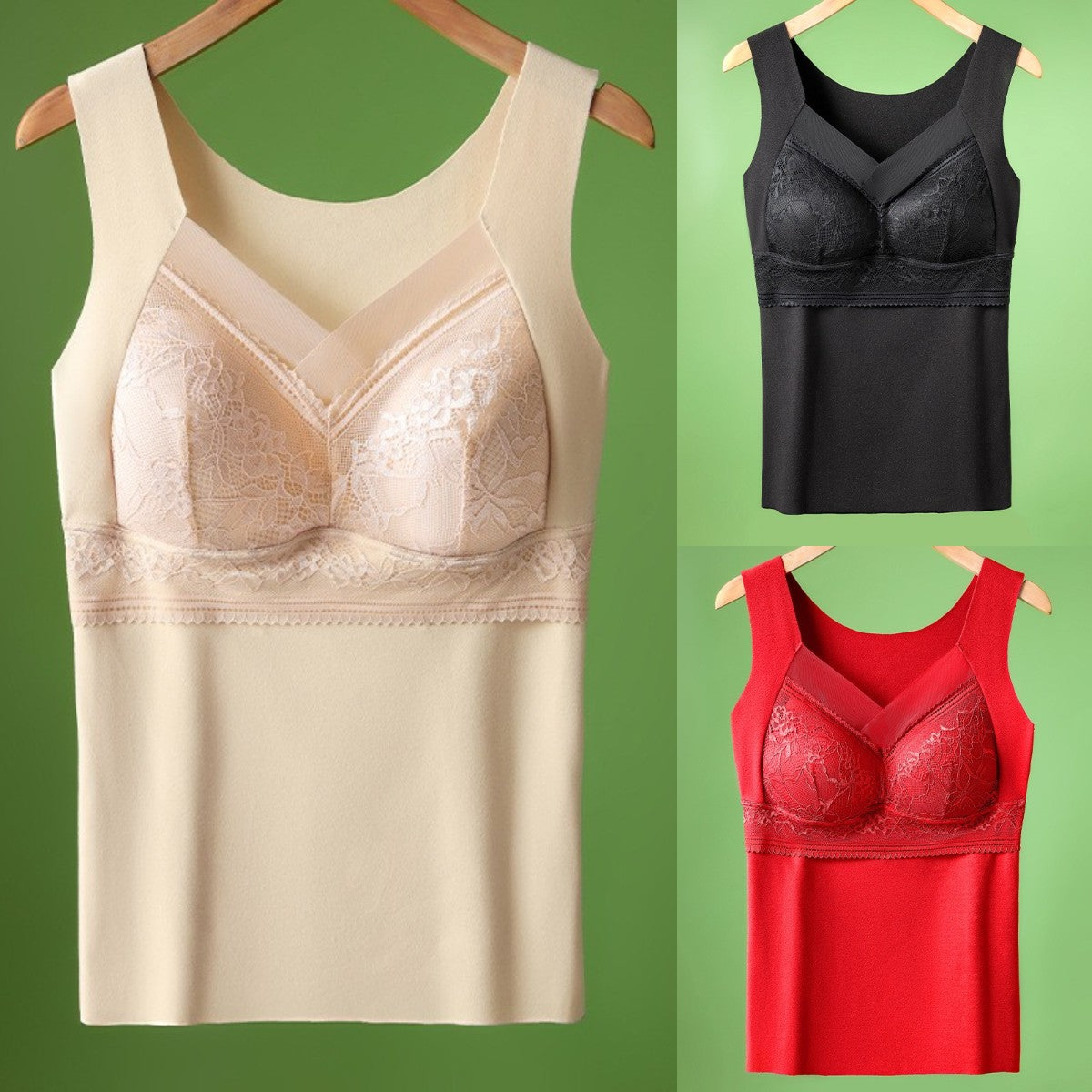 🔥【3 szt.】❤️【40-100kg】Jesienno-zimowa bielizna z aksamitnej koronki gęsiej, piękne plecy, zbierające dodatkowe piersi, zapobiegające zwiotczeniu piersi ✅【Zalecenie lekarza】