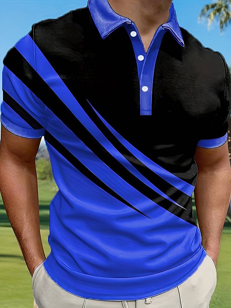 🔥Kupite eno majico in dobite eno s 50 % popustom, povprečna cena le 21,75 € na majico. 👔【S-6XL】Nova moška poletna polo majica s 3D potiskom