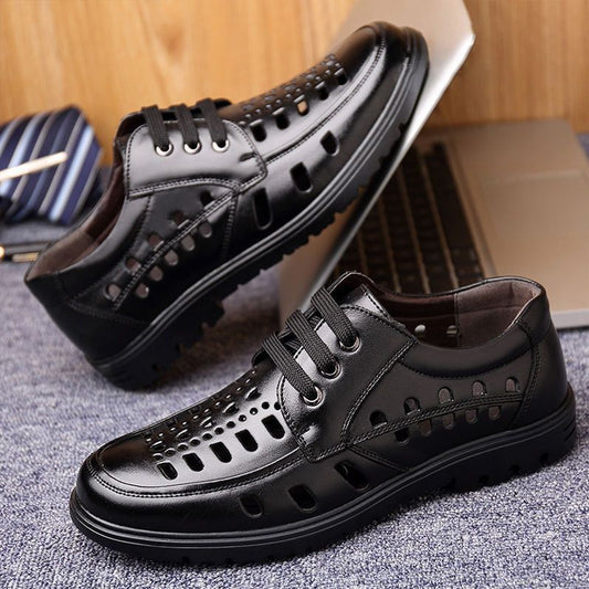 🏝️🔥Letnia wyprzedaż【rozmiary 38-44】Nowe męskie skórzane oddychające sandały 2026