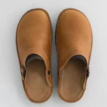 👍😎 [38–48] Visokokakovostni, udobni in lahki moški usnjeni copati