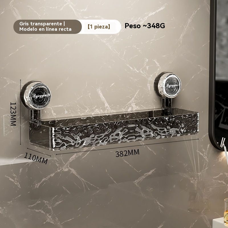 🍽️🧺🔥Kupite enega, enega dobite brezplačno🔥 Stojalo za shranjevanje s priseski brez luknjačev, elegantno valovito stojalo za odtoke, primerno za kuhinjo in kopalnico