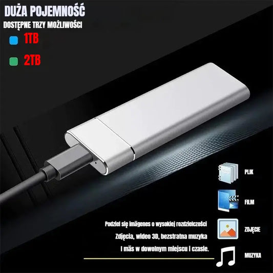 💾【16 TB】🔥Nowy, szybki i pojemny przenośny dysk twardy