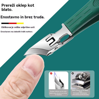🔥【Kupite 1, dobite 1 gratis】【6-delni komplet】✂️💅Čisto nove ultra tanke ščipalke za nohte s poševnim robom, bistvene za domačo manikuro