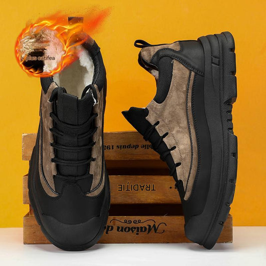 【Ograniczona oferta: 45% zniżki!】Śniegowce męskie zimowe, aksamitne ciepłe buty bawełniane