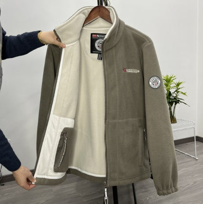 ❄️🧥【XS-3XL】Chaqueta de forro polar de terciopelo grueso para hombre, otoño e invierno, cálida, ligera, talla grande