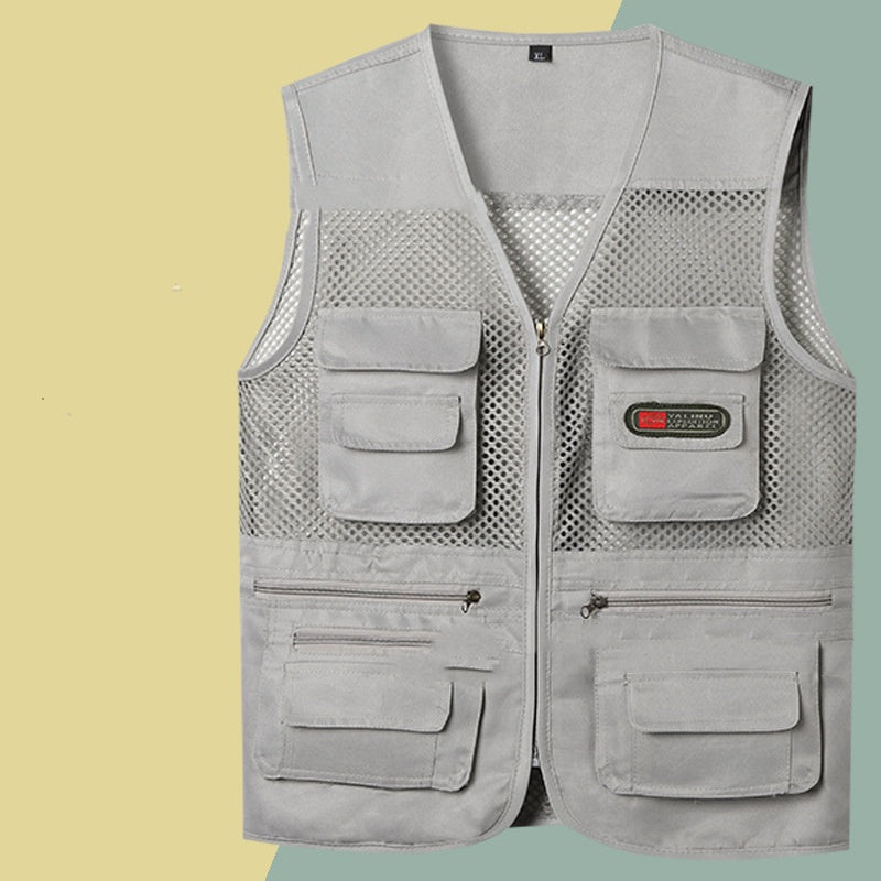 🔥🔥Funkcionalni brezrokavnik z več žepi【XL-4XL】
