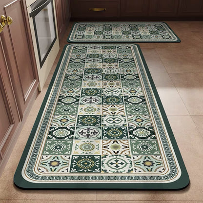 💥【Kup jeden, a drugi dostaniesz gratis】【40*60+40*120 cm】Antypoślizgowe i bardzo chłonne maty kuchenne i łazienkowe
