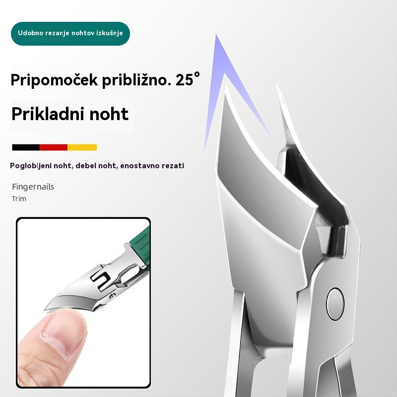 🔥【Kupite 1, dobite 1 gratis】【6-delni komplet】✂️💅Čisto nove ultra tanke ščipalke za nohte s poševnim robom, bistvene za domačo manikuro