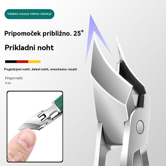 🔥【Kupite 1, dobite 1 gratis】【6-delni komplet】✂️💅Čisto nove ultra tanke ščipalke za nohte s poševnim robom, bistvene za domačo manikuro