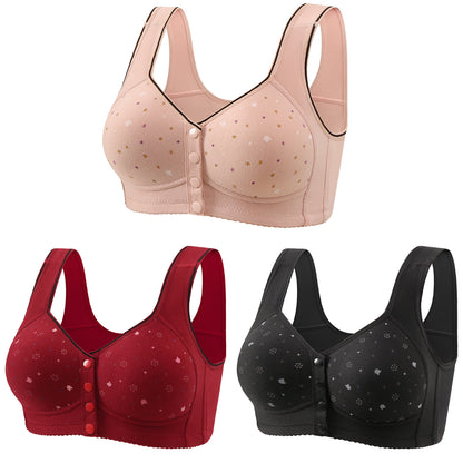 🏆[3 paketa] [40-120 kg] Ženski grudnjak bez žica, kopčanje sprijeda ❤️Tencel pamuk, prirodan antibakterijski i udoban