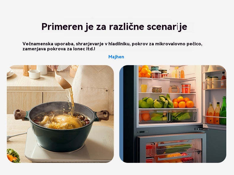 🔥【Zadnji dan 50 % popusta】Pokrovi iz živilsko kakovostnega silikona, ki ohranjajo svežino