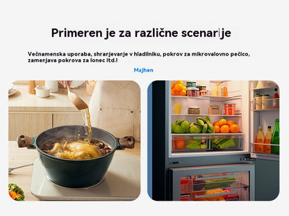 🔥【Zadnji dan 50 % popusta】Pokrovi iz živilsko kakovostnega silikona, ki ohranjajo svežino