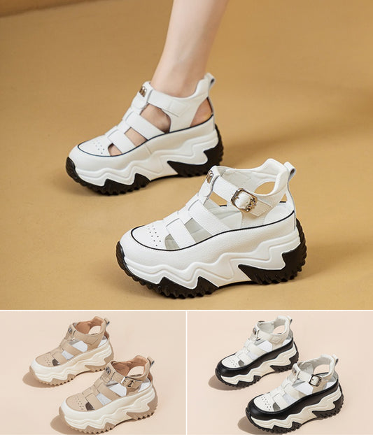 Vroča razprodaja 2025, rimski čevlji z debelim podplatom, udobni in zračni