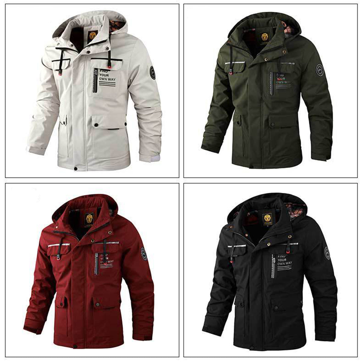 🔥【M~4XL】 2025, Nova moška gorniška jakna, odporna proti vetru in vodoodporna na prostem