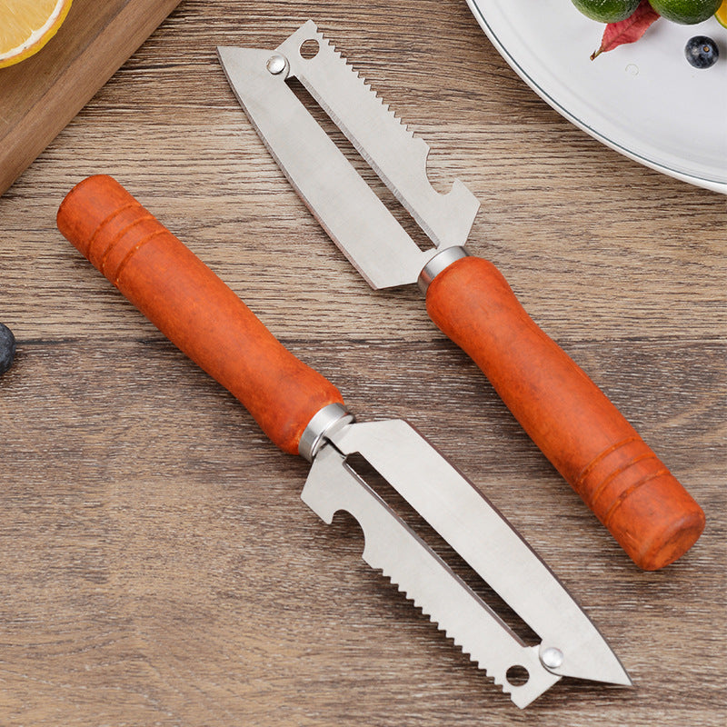 🥕【Kup 1, dostaj 1 za darmo】2 sztuki za 89 zł✨ Wielofunkcyjna obieraczka kuchenna: Wykonana ze stali nierdzewnej z ergonomiczną rączką, idealna do owoców, warzyw i mięsa 🔪
