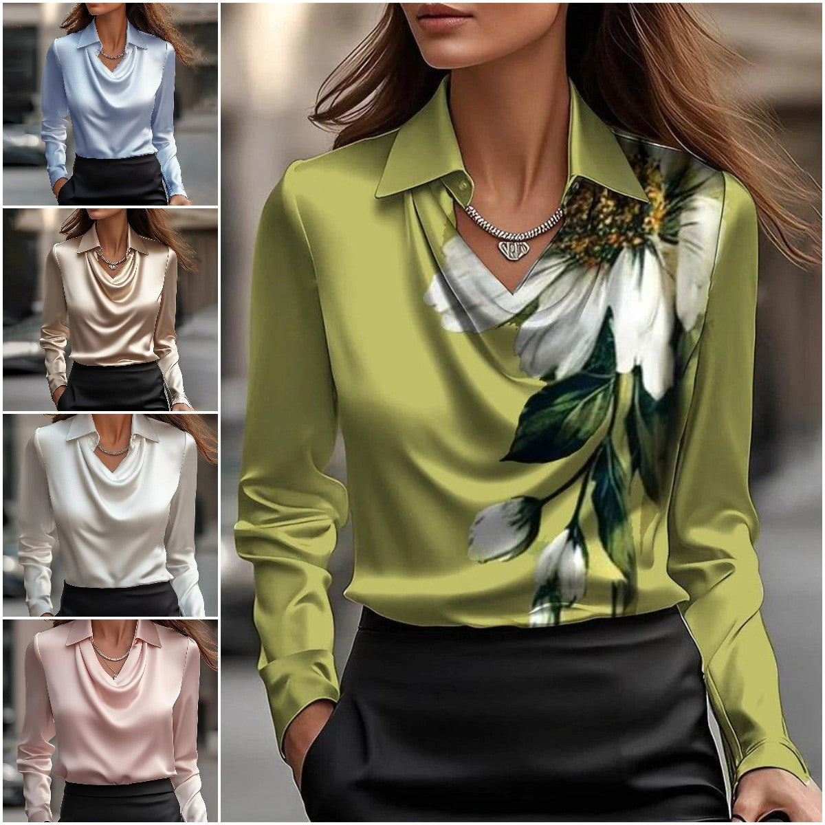 🔥🍁【Nová podzimní kolekce】【S-3XL】🌷Nová jednoduchá a elegantní dámská košile