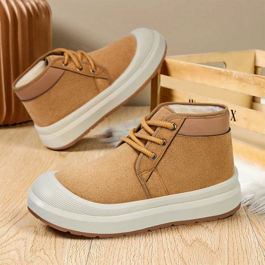 🔥【39-45】🔥Új téli férficipő, polár béléssel és vastagított anyagból, meleg, hétköznapi pamutcipő