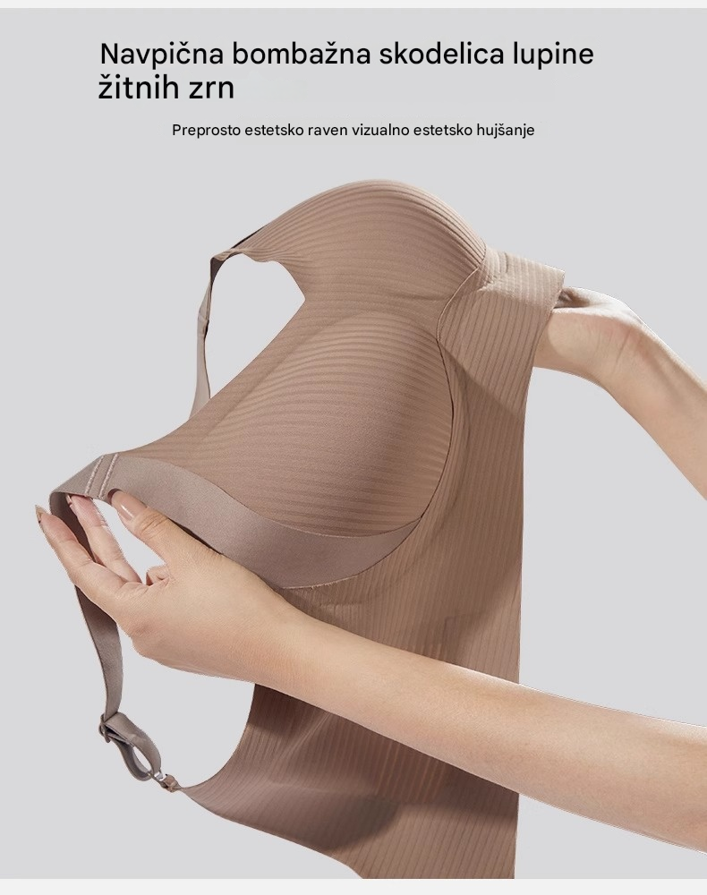 🏆💖Plačilo ob dostavi【4-delni komplet】【40-95 kg】Ženski brezšivni modrček brez kosti❤️Naravni bombaž Tencel, antibakterijski in udoben