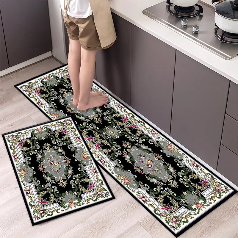 💓【40*60cm+40*120cm】Antypoślizgowy dywanik kuchenny, chłonny, długi dywanik kuchenny