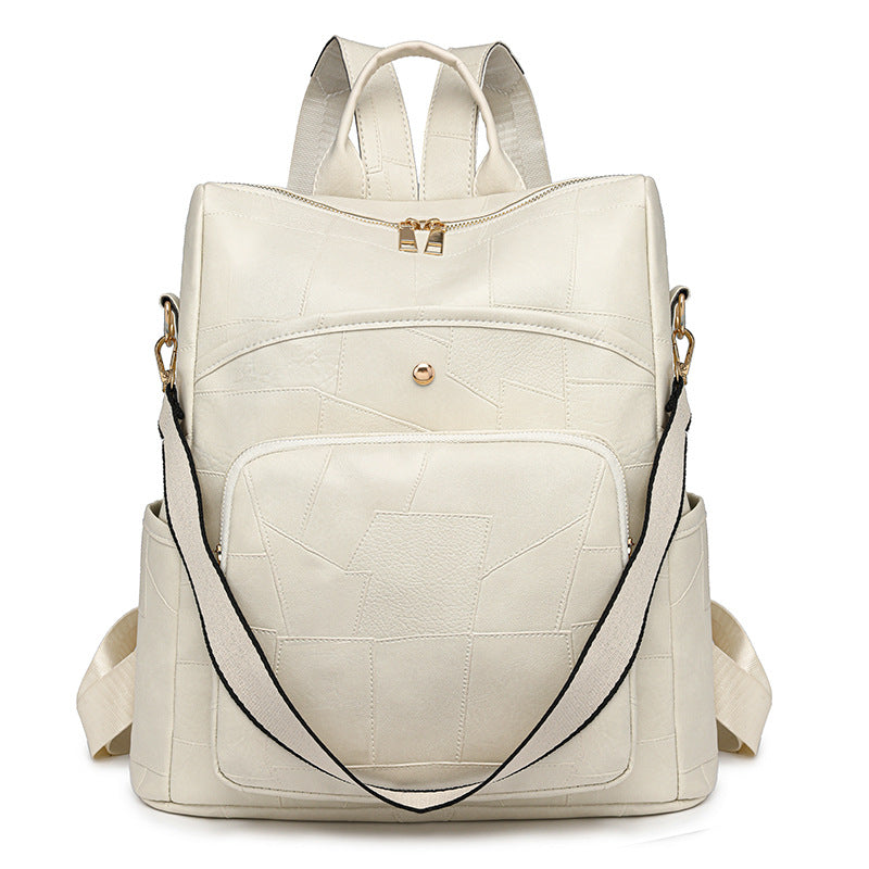 👛🌟Usnjen nahrbtnik velike prostornine, karo vzorec