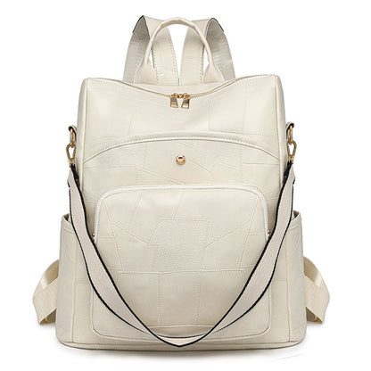 👛🌟Usnjen nahrbtnik velike prostornine, karo vzorec