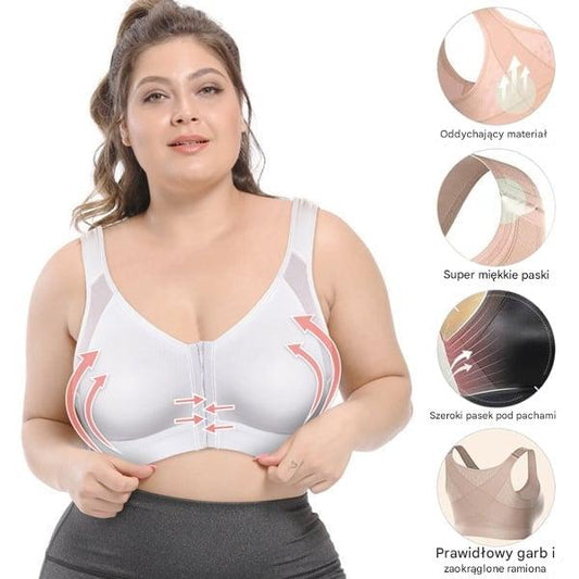 🥰 Promocja limitowana na koniec miesiąca 👙【40-120 kg】Kup jeden, drugi dostaniesz gratis, biustonosz z pełnym wsparciem
