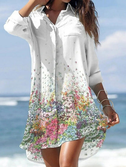 【S-3XL】🌻2024 nova srajčna obleka s potiskom