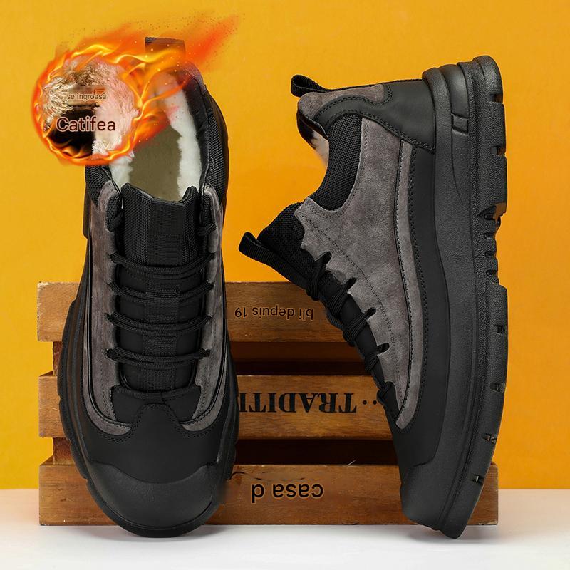 【Ograniczona oferta: 45% zniżki!】Śniegowce męskie zimowe, aksamitne ciepłe buty bawełniane