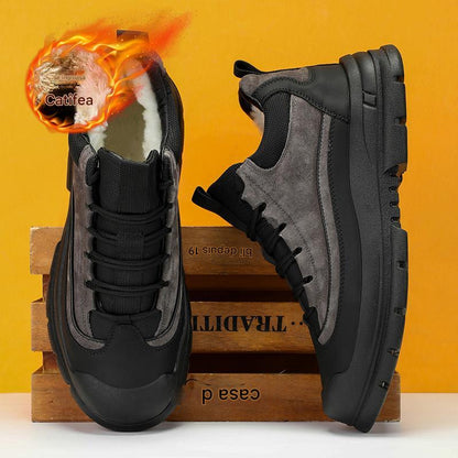 【Ograniczona oferta: 45% zniżki!】Śniegowce męskie zimowe, aksamitne ciepłe buty bawełniane