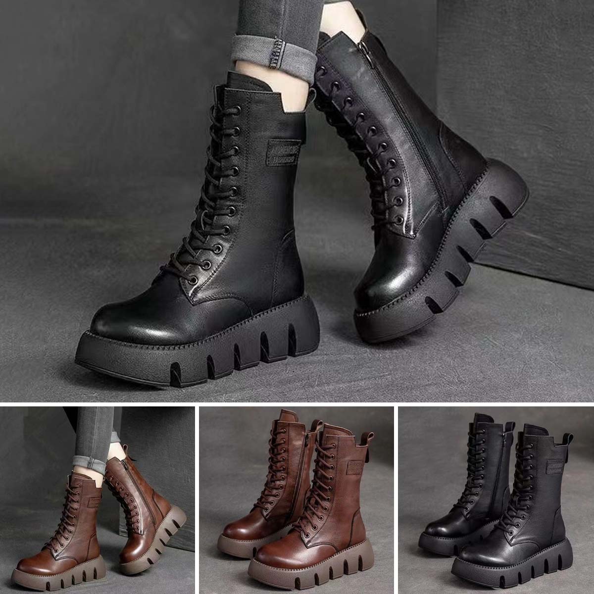 💖🔥【Сезонна отстъпка 50%】Дамски обувки от мека естествена кожа, висококачествени, нов модел есен/зима 2025