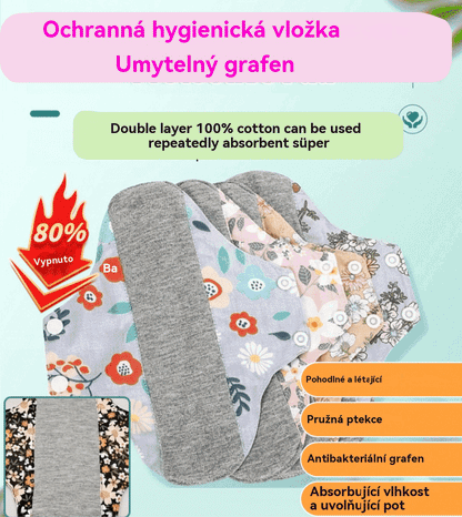 🔥🌈【Plačilo ob dostavi】【Paket 5】Pralni antibakterijski grafitni vložki za preprečevanje stranskih puščanj