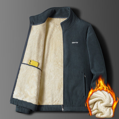 ✨⛄【M-5XL】 2025, nowa, wysokiej jakości, modna, ocieplana męska kurtka z pluszowego aksamitu