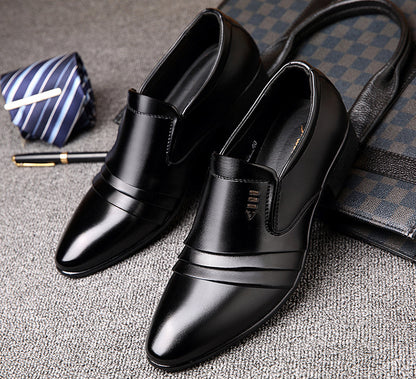 🔥【Zniżka ograniczona czasowo】🔥 Buty męskie skórzane 38–48 – casual i eleganckie, podwyższona podeszwa 2026